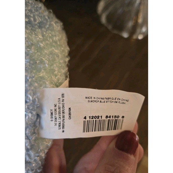 Disney Store Exclusive 12" Stitch Plush Doll Rare Curly Hair Gumdrop Blue - Picture 5 of 6